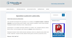 Desktop Screenshot of piskovacka.cz