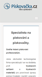 Mobile Screenshot of piskovacka.cz